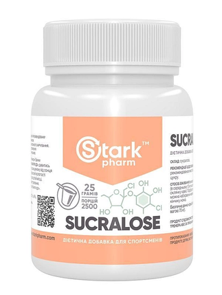 Підсолоджувач сукралоза Stark Pharm - Sucralose 25 г, фото 1