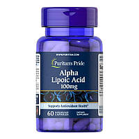 Натуральная добавка Puritan's Pride Alpha Lipoic Acid 100 mg, 60 капсул CN8835 SP