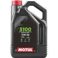 Motul 5100 4T 15W-50 4л (836741/104083) Напівсинтетична моторна олива для 4-тактних двигунів мотоциклів