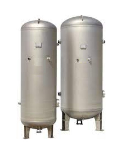 Ресивер 300 л 10 бар для зберігання кисню з нержавіючої сталі, фото 1