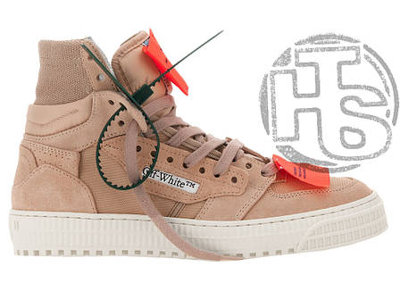 Жіночі кросівки Off-White 3.0 Off Court Suede Canvas Brown, фото 1