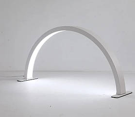 Безтіньова LED лампа-півмісяць М55 (56 см) для освітлення робочого місця (настільна), 50 Вт. Білий