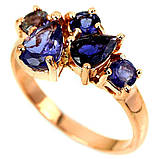 Кільце. Натуральний іоліт. Срібло 925., фото 3