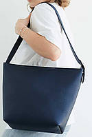 Женская большая сумка через плечо в 4-х цветах. Синий