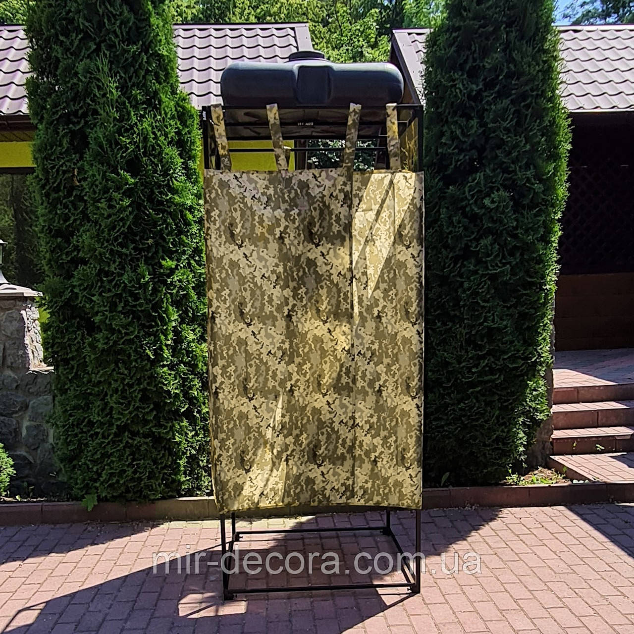 Душ вуличний для військових із баком на 100 л. переносний душ у полі для саду та городу з баком для води