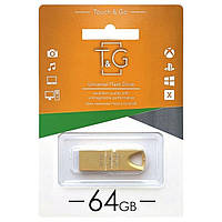 Флешка (флеш-накопитель) 64GB T&G 117 Metal series Gold