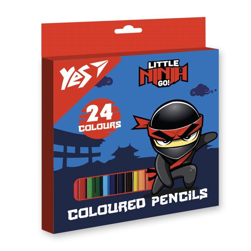 Олівці кольорові Yes 24 кол. "Ninja" синій 290743