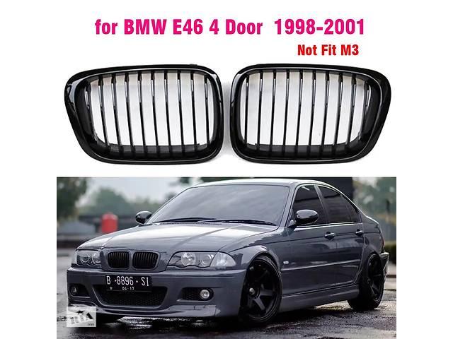 Решітка радіатора BMW (БМВ) 3 series E46  1998- 2001 года Глянець  Ноздрі BMW E46 1998-2001