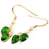 Сережки. Натуральний хром діопсид. Срібло 925., фото 2