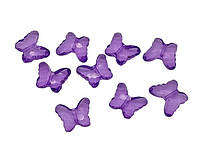 Декоративные бусины кристаллы для рукоделия Бабочки фиолетовые 3*2,5 cm sale 2023 !