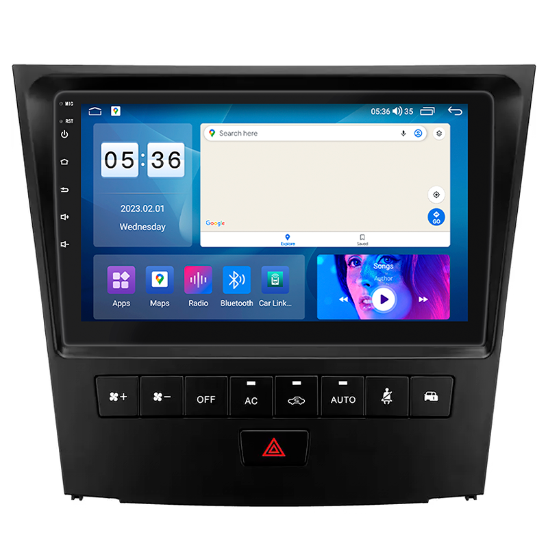 Штатна магнітола Lesko для Lexus GS III 2004-2007 екран 9" 4/64 Gb CarPlay 4G Wi-Fi GPS Prime