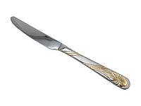 Нож столовый нержавейка Ирис матовый с позолотой L 23 cm в упаковке 12 штук и sale 2023 !