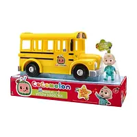 Музичний жовтий автобус + статуетка Jj Cocomelon Yellow School Bus