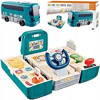 Інтерактивний дитячий симулятор водіння автобуса N5255 2в1 Luxma 458454