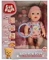 Лялька інтерактивна Elefun Baby New Born з горшком 38 см 1577