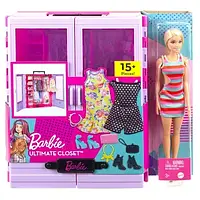 Барбі шафа з лялькою та аксесуарами Hjl66 Barbie