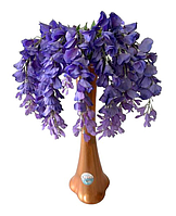 Гілка гліцинії штучна фіолетова для декору Квіти для декорування L стебла 7 sale 2023 !