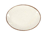 Porland 112124/B Тарілка дрібна овальна Beige 240мм фарфорова