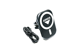 Держатель для телефона с беспроводной зарядкой, на магните  ARM-DT002