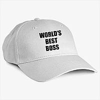 Кепка MALFINI "World_s best boss" U Білий