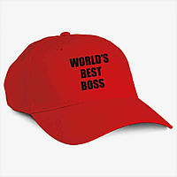 Кепка MALFINI "World_s best boss" U Червоний