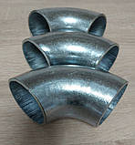Відвід сталевий оцинкований ДУ 50 57х3,0 кут 90 градусів безшовний приварний суцільновнутний, фото 2