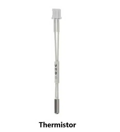 Термістор NTC 320°C (B02575) для 3D-принтерів Creality K1/ К1 Max, Капсула сталева D2.9mm L10mm, Дроти L50mm PH2.0-2pin