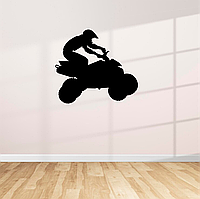 Вінілова інтер'єрна наклейка кольорова декор на стіну, шпалери та інші поверхні "Квадроцикл. Транспорт" з оракалу