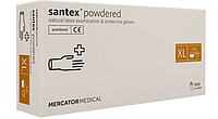 Перчатки латексные опудренные ХL (SANTEX POWDERED) 100шт