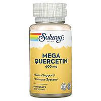 Мега кверцетин, Mega Quercetin, Solaray, 600 мг, 60 капсул