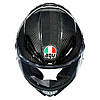 МОТОШОЛОМ ЗАКРИТИЙ AGV PISTA GP RR - MONO GLOSSY CARBON, фото 7