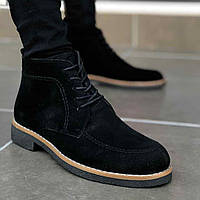 Мужские черные высокие демисезонные ботинки на шнуровке в стиле Alexander McQueen, Турция