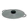 Кришка для посуду силіконова Silicone Lid W008 d-22 см універсальна сіра, фото 6
