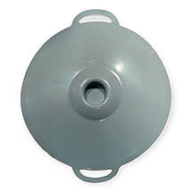 Кришка для посуду силіконова Silicone Lid W008 d-22 см універсальна сіра, фото 5