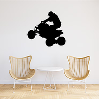 Вінілова інтер'єрна наклейка кольорова декор на стіну, шпалери та інші поверхні "Квадроцикл. Транспорт" з оракалу