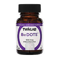 Витамины и минералы Twinlab B-12 Dots 500 mcg, 100 таблеток Вишня CN14407-1 SP