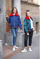 Стильная демисезонная куртка бомбер для девочек подростков "Swipe", от 152см до 170см.
