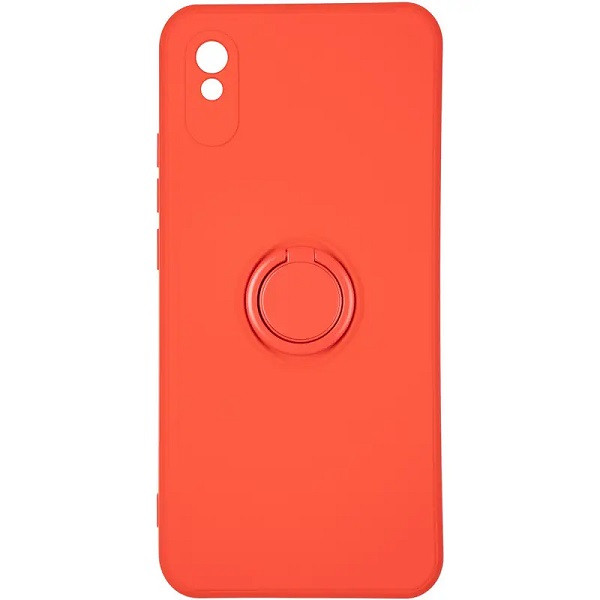 Чохол Soft Silicon Case з кільцем Redmi 9A Red