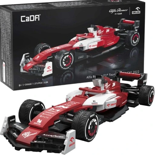 Набір з 2 шт. Конструктор Cada "alfa Romeo F1 Team" болід роберта кубици червоний 271 елементи формула