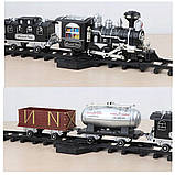 Залізниця паровий локомотив з димом 5 метрів велика 4 вагони, фото 5