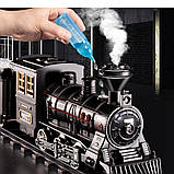 Залізниця паровий локомотив з димом 5 метрів велика 4 вагони, фото 7