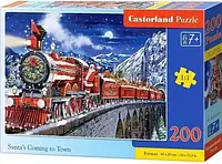 Пазл Castorland Premium B-222254 Santa's Coming To Town 200 ел. Santas