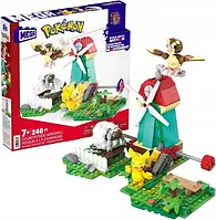 Mega Construx Pokemon Country Windmill Hkt21 Blocks 240 Elements Village