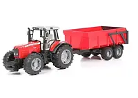 Трактор Bruder 02045 Massey Ferguson 7480 з причепом