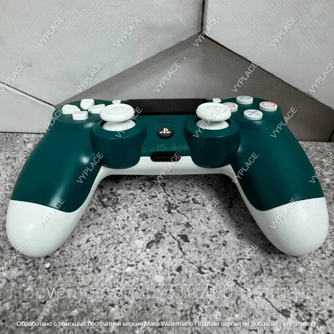 Джойстик PlayStation 4 Double Shock 4, bluetooth геймпад для ПС4, Беспроводной джойстик зелёный VP-495 - фото 7 - id-p2111368932