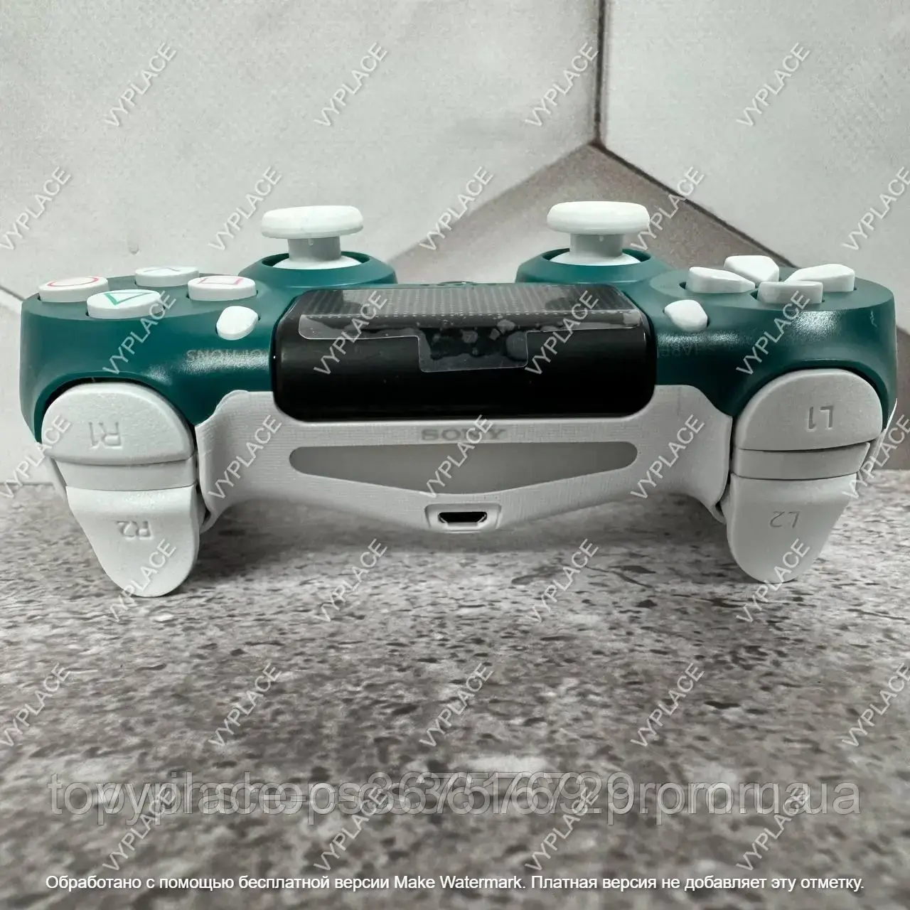 Джойстик PlayStation 4 Double Shock 4, bluetooth геймпад для ПС4, Беспроводной джойстик зелёный VP-495 - фото 9 - id-p2111368932