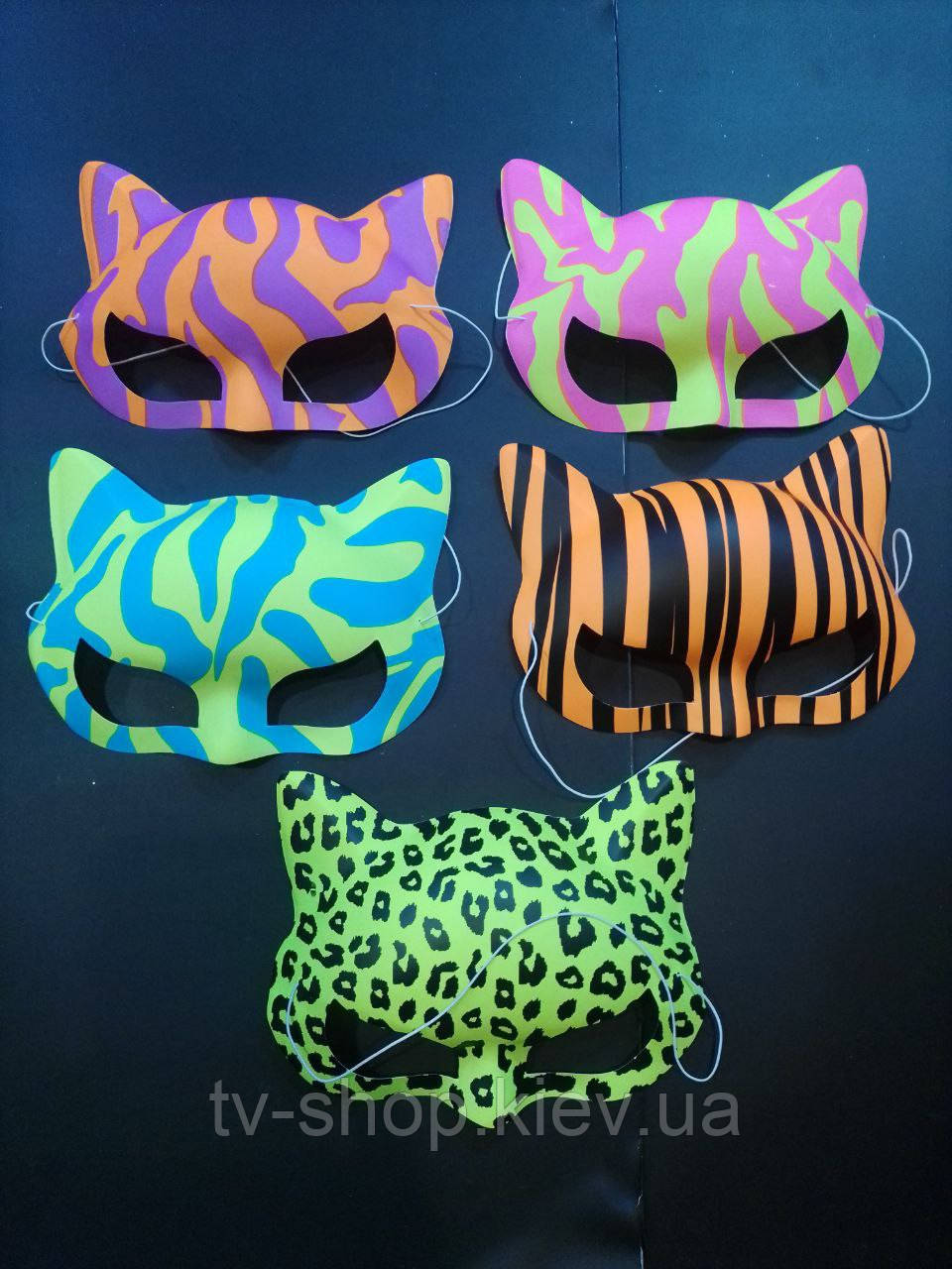 Маска Кішка кольорова, фото 1