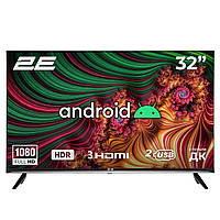 2E Телевізор 32" LED FHD 60Hz Smart Android Black