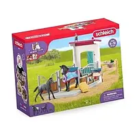 Будка для коня з кобилою та лошам 42611 кінний клуб ферма Schleich 102642611