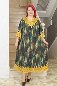 Турецька літня яскрава сукня Pompadur великих розмірів 54-64